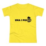 Camiseta mujer punto liso - Amarillo solar - Una i pus