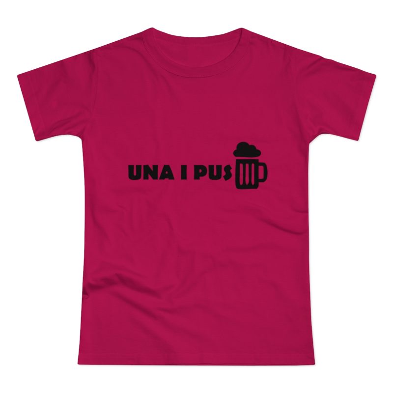 Camiseta mujer punto liso - Sorbete - Una i pus