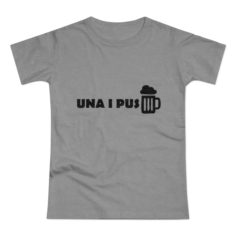 Camiseta mujer punto liso - Gris deportivo jaspeado - Una i pus