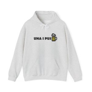 Sudadera con capucha - Gris ceniza - Camiseta «Una i pus» cervessa