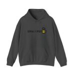 Sudadera con capucha - Gris oscuro jaspeado - Camiseta «Una i pus» cervessa