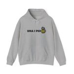 Sudadera con capucha - Gris deportivo - Camiseta «Una i pus» cervessa