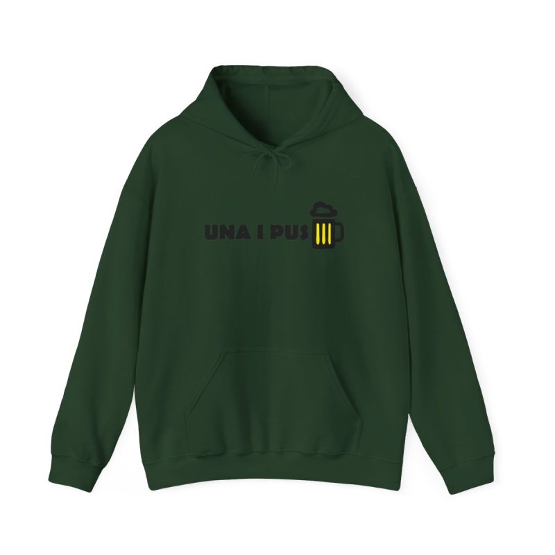 Sudadera con capucha - Verde bosque - Camiseta «Una i pus» cervessa