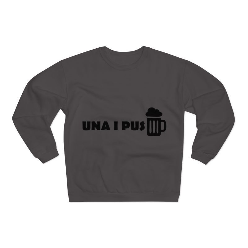 Sudadera cuello redondo premium - Antracita - Una i pus Sudadera cuello redondo premium - Antracita - Una i pus