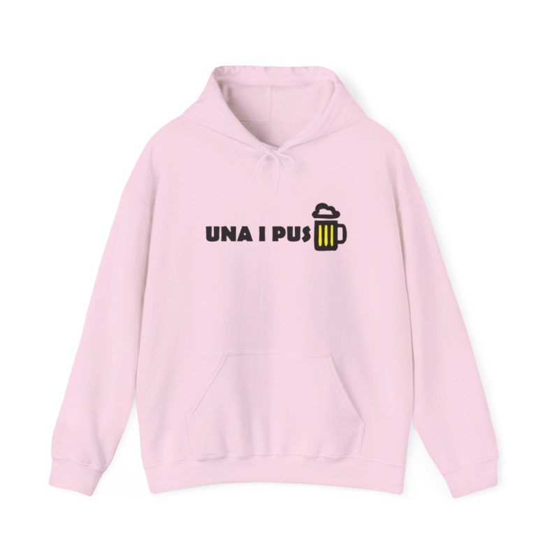 Sudadera con capucha - Rosa claro - Camiseta «Una i pus» cervessa