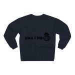 Sudadera cuello redondo premium - Azul marino - Una i pus Sudadera cuello redondo premium - Azul marino - Una i pus