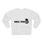 Sudadera cuello redondo premium - Blanco - Una i pus Sudadera cuello redondo premium - Blanco - Una i pus
