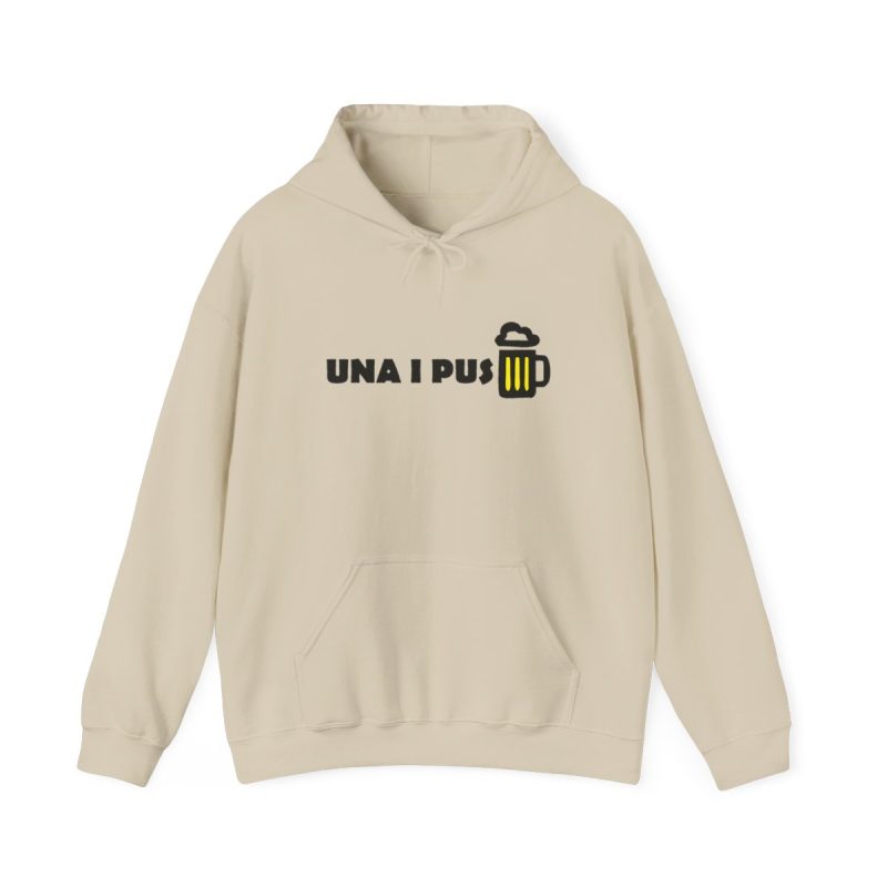 Sudadera con capucha - Arena - Camiseta «Una i pus» cervessa