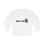 Camiseta manga larga - Blanco - Camiseta «Una i pus» cervessa