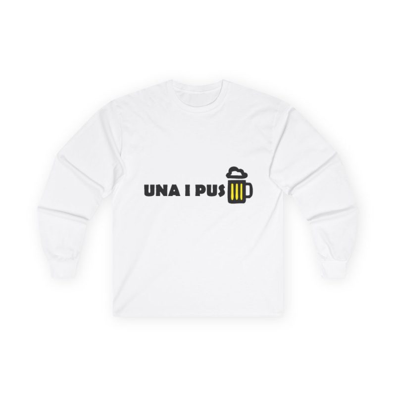 Camiseta manga larga - Blanco - Camiseta «Una i pus» cervessa