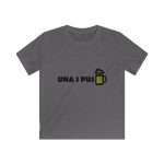 Camiseta infantil Softstyle - Gris marengo - Camiseta «Una i pus» cervessa Camiseta infantil Softstyle - Gris marengo - Camiseta «Una i pus» cervessa