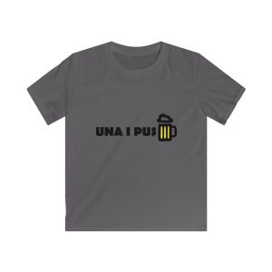 Camiseta infantil Softstyle - Gris marengo - Camiseta «Una i pus» cervessa