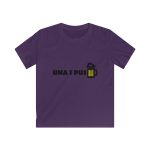 Camiseta infantil Softstyle - Morado - Camiseta «Una i pus» cervessa Camiseta infantil Softstyle - Morado - Camiseta «Una i pus» cervessa