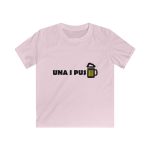 Camiseta infantil Softstyle - Rosa claro - Camiseta «Una i pus» cervessa Camiseta infantil Softstyle - Rosa claro - Camiseta «Una i pus» cervessa