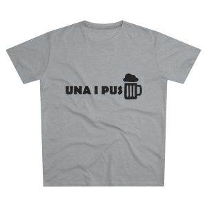 Camiseta hombre corte moderno - Gris Oxford claro - Una i pus