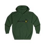 Sudadera con capucha y cremallera - Verde botella - Camiseta «Una i pus» cervessa