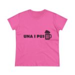 Camiseta mujer algodon medio - Rosa azalea - Una i pus Camiseta mujer algodon medio - Rosa azalea - Una i pus