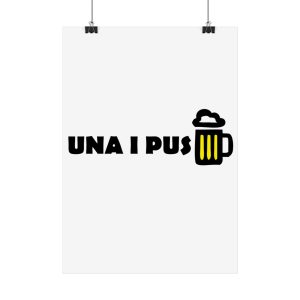 Poster - Camiseta «Una i pus» cervessa
