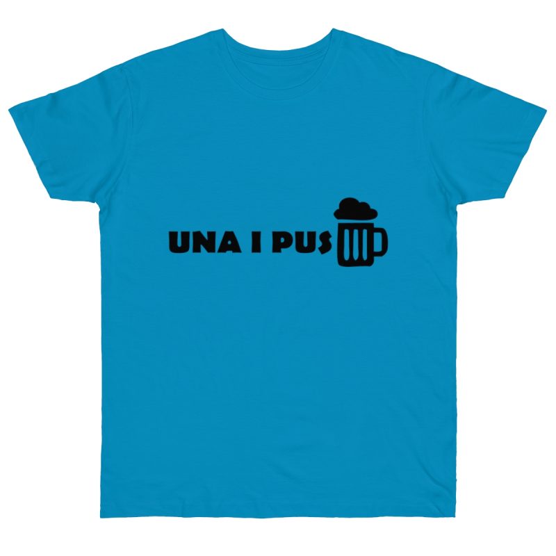 Camiseta punto liso - Azul atolon - Una i pus