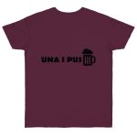 Camiseta punto liso - Burdeos - Una i pus