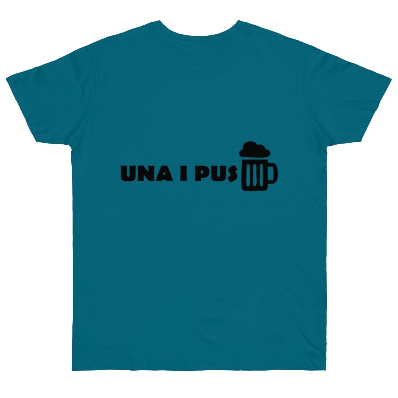 Camiseta punto liso - Azul diva - Una i pus