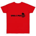 Camiseta punto liso - Rojo fuego - Una i pus