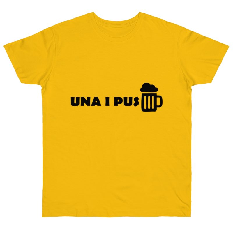 Camiseta punto liso - Amarillo dorado - Una i pus