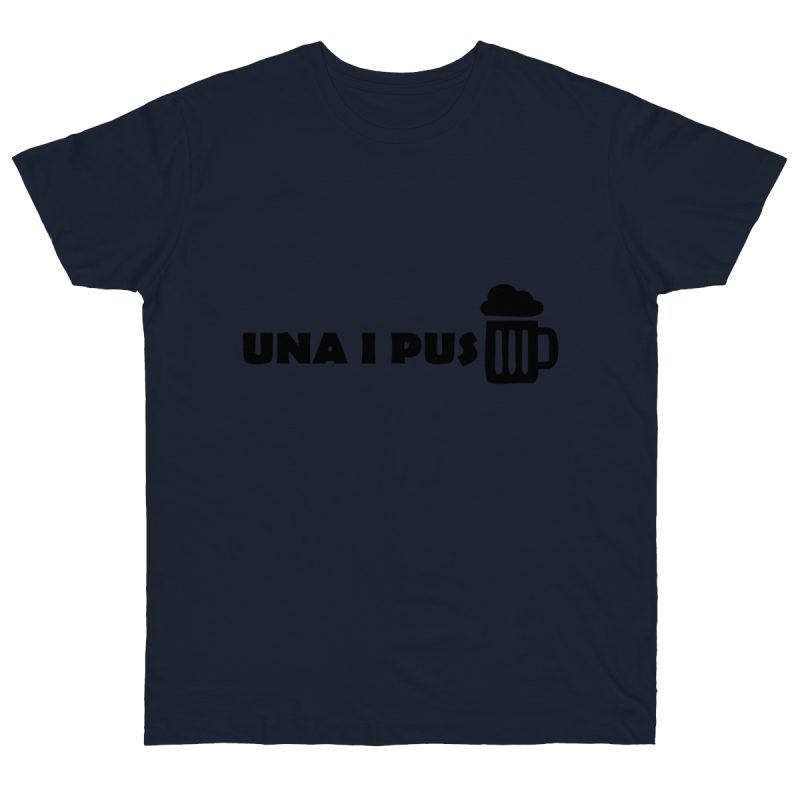Camiseta punto liso - Azul marino - Una i pus