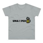 Camiseta hombre punto liso - Gris Pacifico - Camiseta «Una i pus» cervessa Camiseta hombre punto liso - Gris Pacifico - Camiseta «Una i pus» cervessa