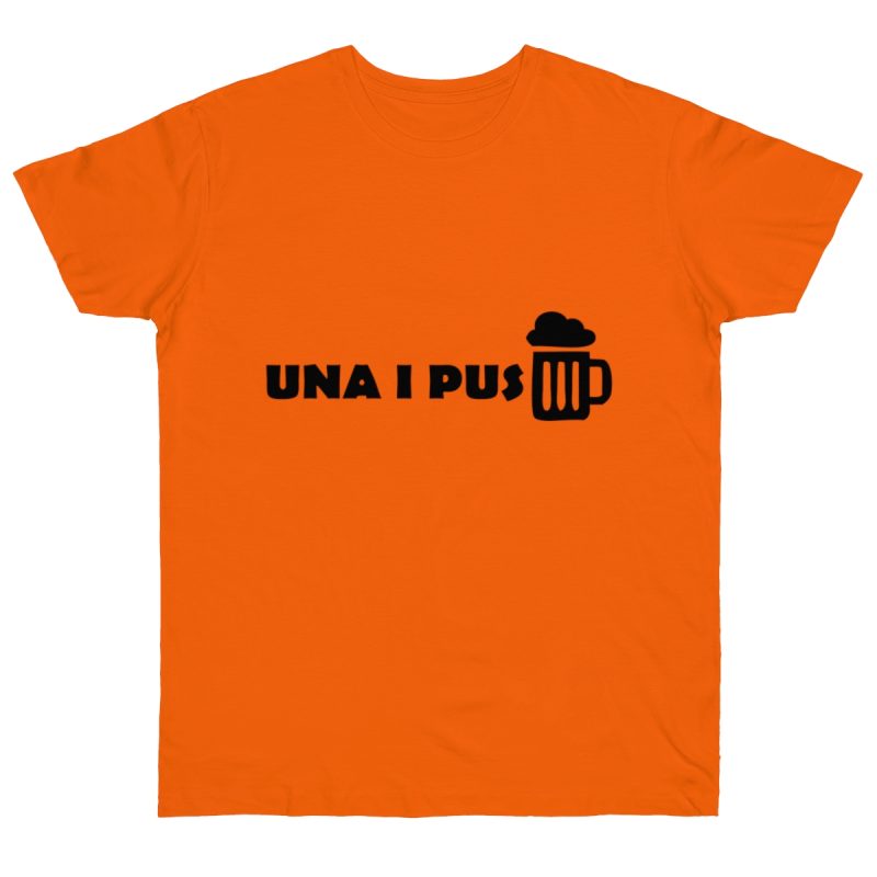 Camiseta punto liso - Naranja - Una i pus