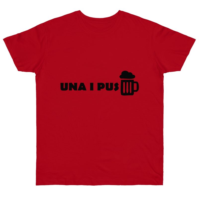 Camiseta punto liso - Rojo - Una i pus