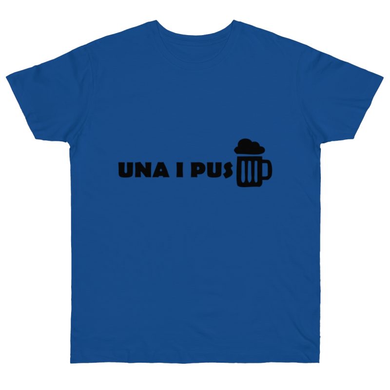 Camiseta punto liso - Azul royal intenso - Una i pus