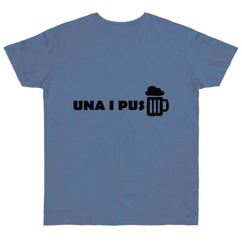 Camiseta punto liso - Azul vaquero - Una i pus