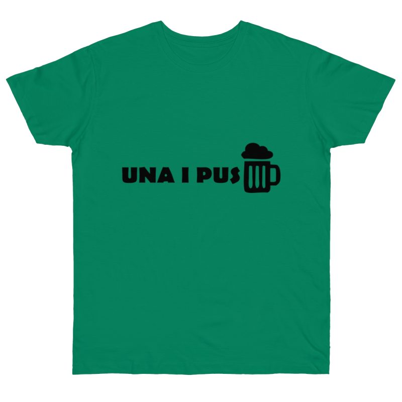 Camiseta punto liso - Verde Kelly - Una i pus