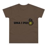 Camiseta hombre punto liso - Marron chocolate - Camiseta «Una i pus» cervessa Camiseta hombre punto liso - Marron chocolate - Camiseta «Una i pus» cervessa