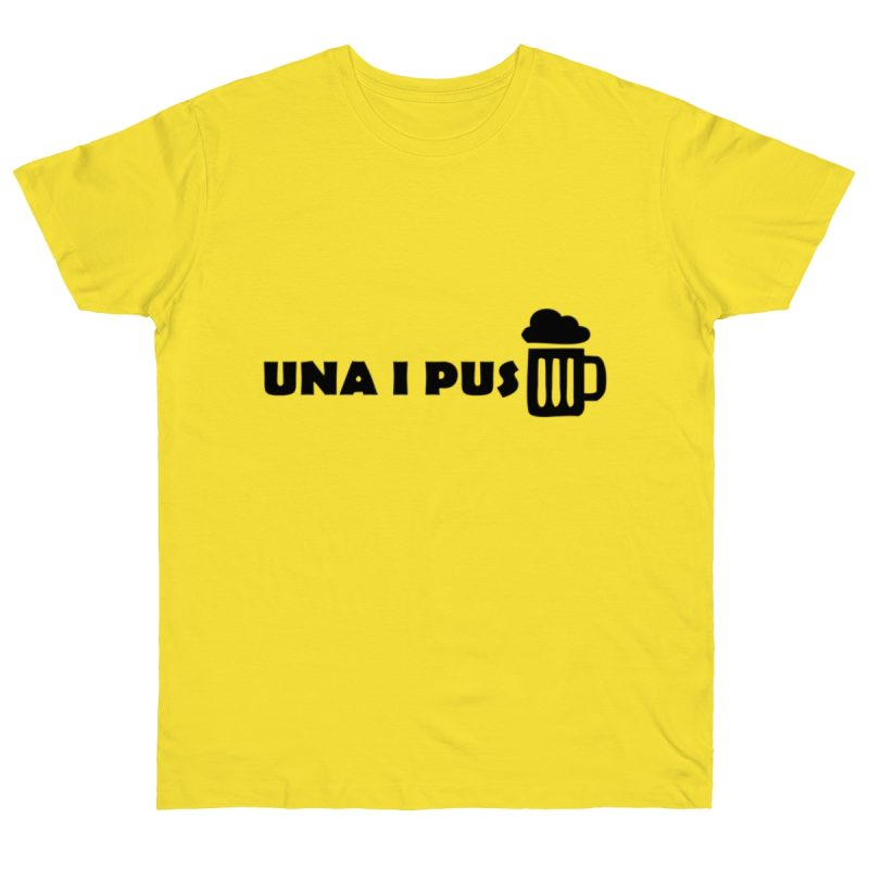 Camiseta punto liso - Amarillo solar - Una i pus