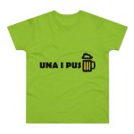 Camiseta hombre punto liso - Verde orquidea - Camiseta «Una i pus» cervessa Camiseta hombre punto liso - Verde orquidea - Camiseta «Una i pus» cervessa