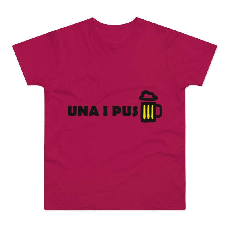 Camiseta hombre punto liso - Sorbete - Camiseta «Una i pus» cervessa