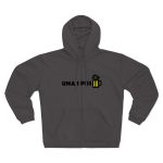 Sudadera capucha con cremallera premium - Antracita - Camiseta «Una i pus» cervessa