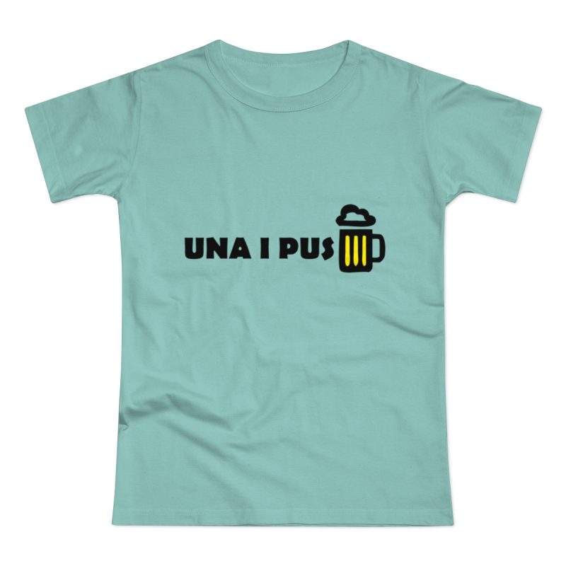 Camiseta mujer punto liso - Verde menta - Camiseta «Una i pus» cervessa