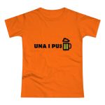 Camiseta mujer punto liso - Naranja - Camiseta «Una i pus» cervessa