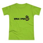 Camiseta mujer punto liso - Verde orquidea - Camiseta «Una i pus» cervessa