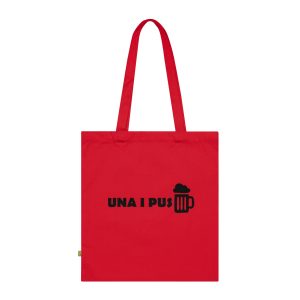 Bolsa de algodon organico - Rojo clasico - Una i pus