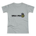 Camiseta mujer punto liso - Gris Pacifico - Camiseta «Una i pus» cervessa