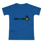 Camiseta mujer punto liso - Azul royal intenso - Camiseta «Una i pus» cervessa