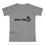 Camiseta mujer punto liso - Gris deportivo jaspeado - Camiseta «Una i pus» cervessa