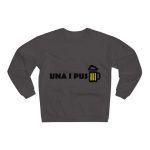 Sudadera cuello redondo premium - Antracita - Camiseta «Una i pus» cervessa