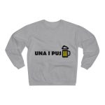 Sudadera cuello redondo premium - Gris jaspeado claro - Camiseta «Una i pus» cervessa