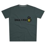 Camiseta hombre corte moderno - Gris marengo - Camiseta «Una i pus» cervessa