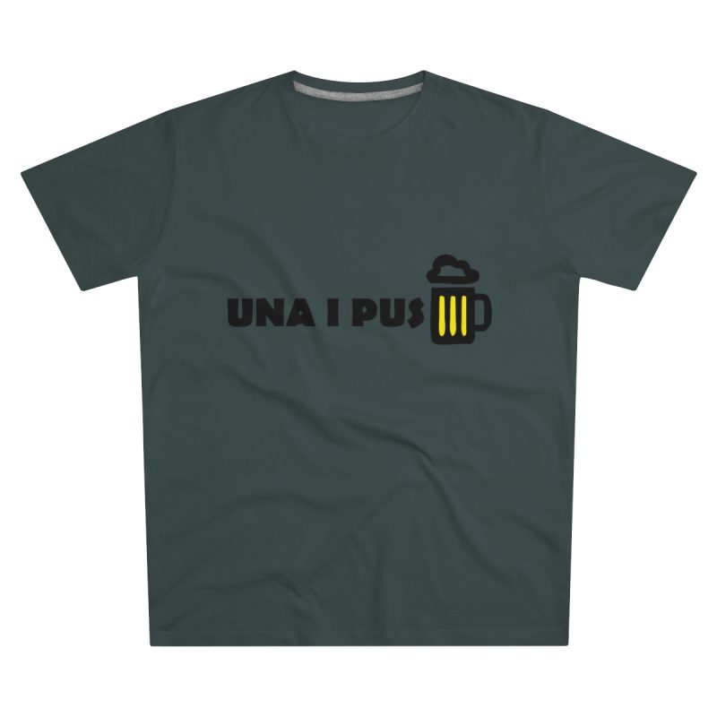 Camiseta hombre corte moderno - Gris marengo - Camiseta «Una i pus» cervessa